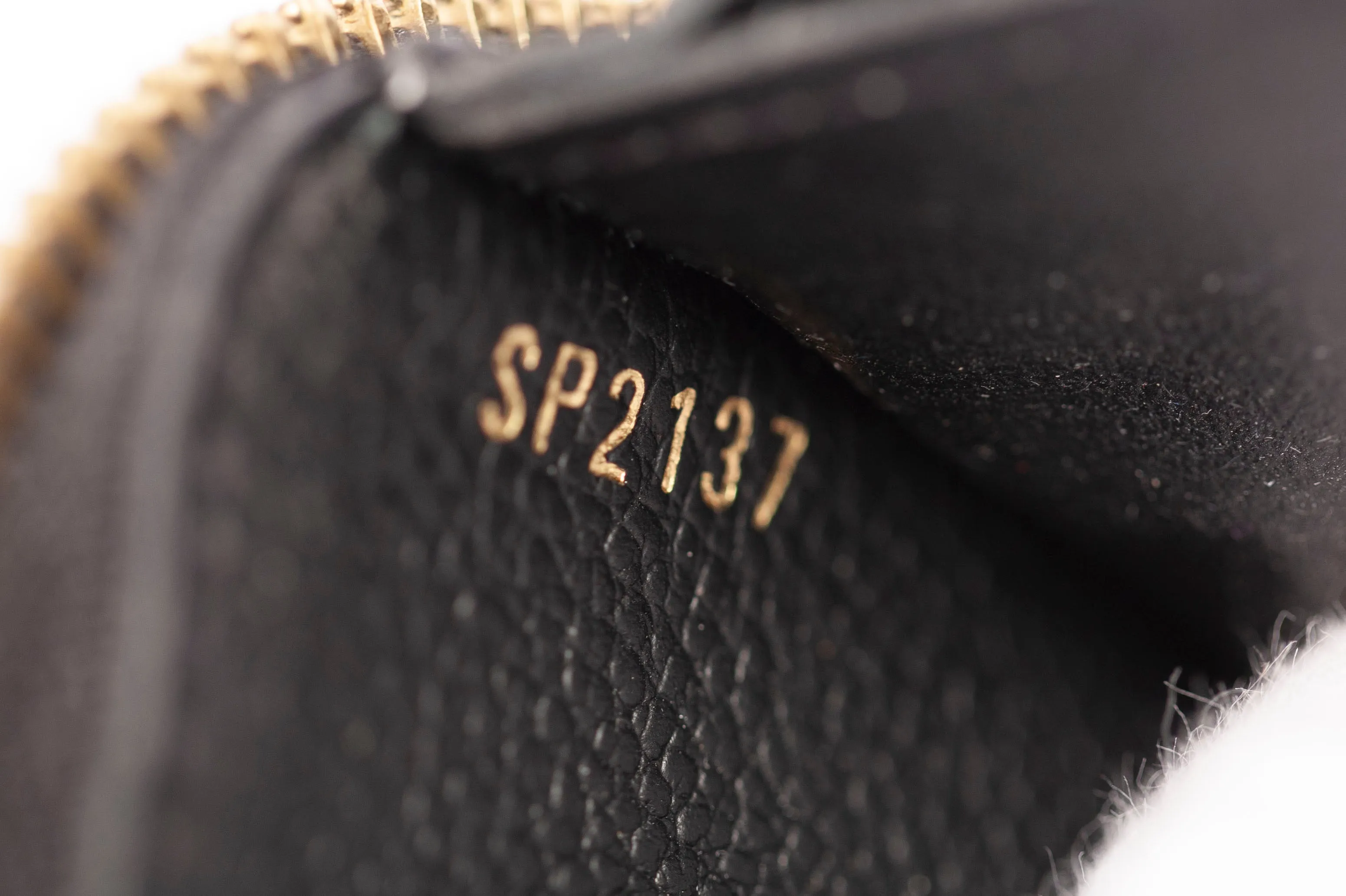 Authentic LOUIS VUITTON Empreinte Black Leather Clemence Wallet