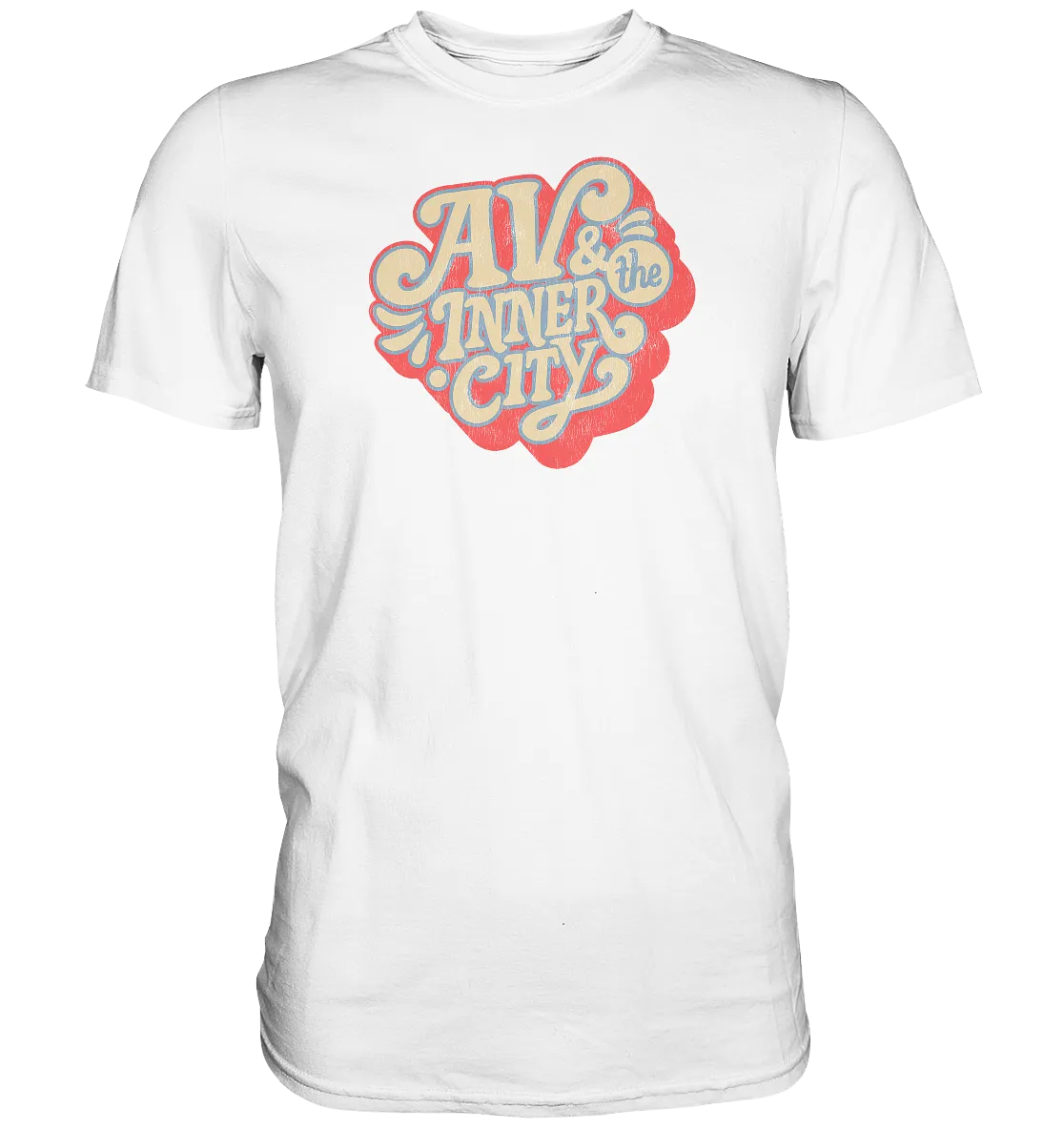 AV & the Inner City / Orange and Yellow Logo- Premium Shirt