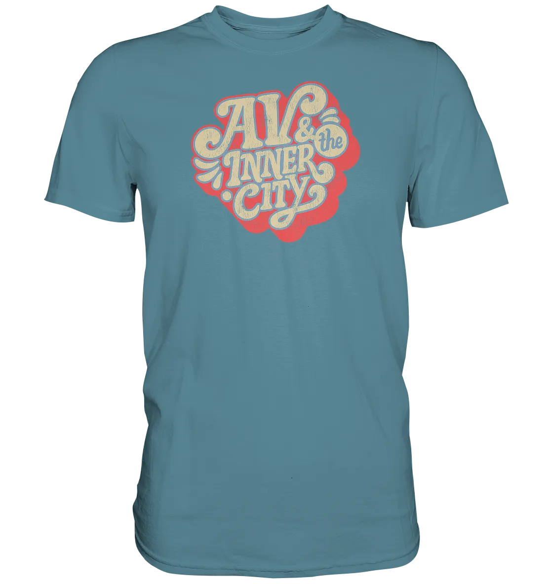 AV & the Inner City / Orange and Yellow Logo- Premium Shirt