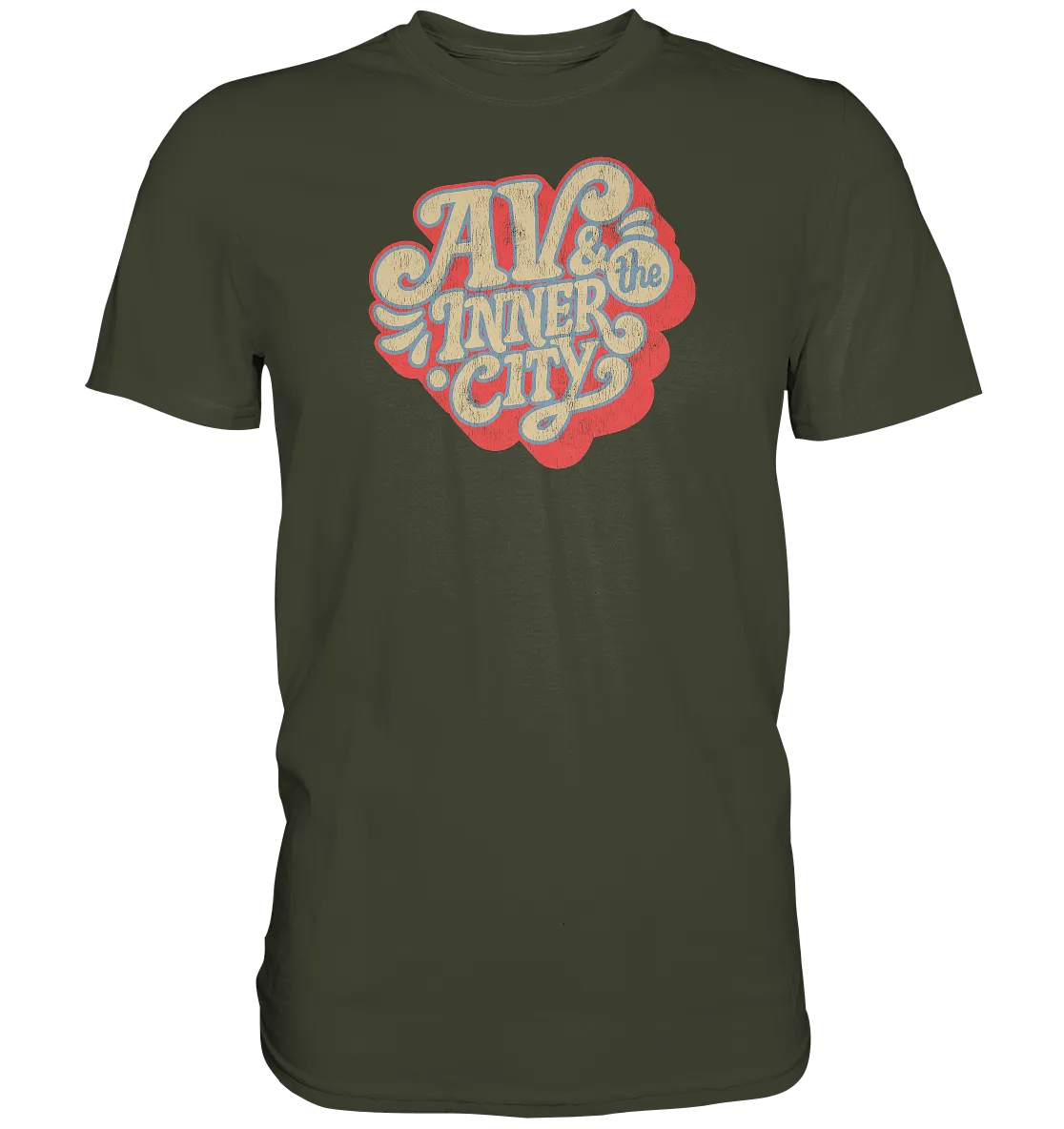 AV & the Inner City / Orange and Yellow Logo- Premium Shirt