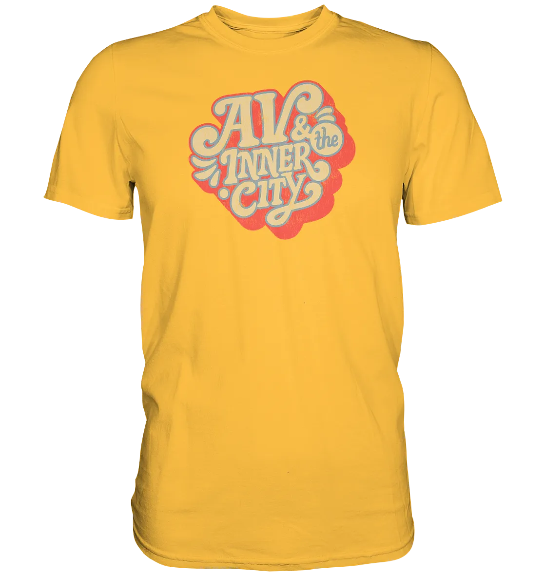 AV & the Inner City / Orange and Yellow Logo- Premium Shirt