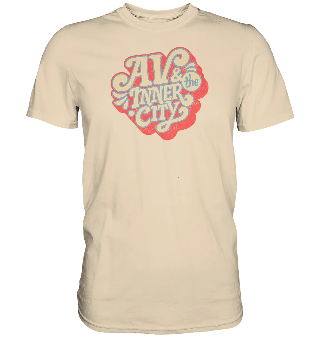 AV & the Inner City / Orange and Yellow Logo- Premium Shirt