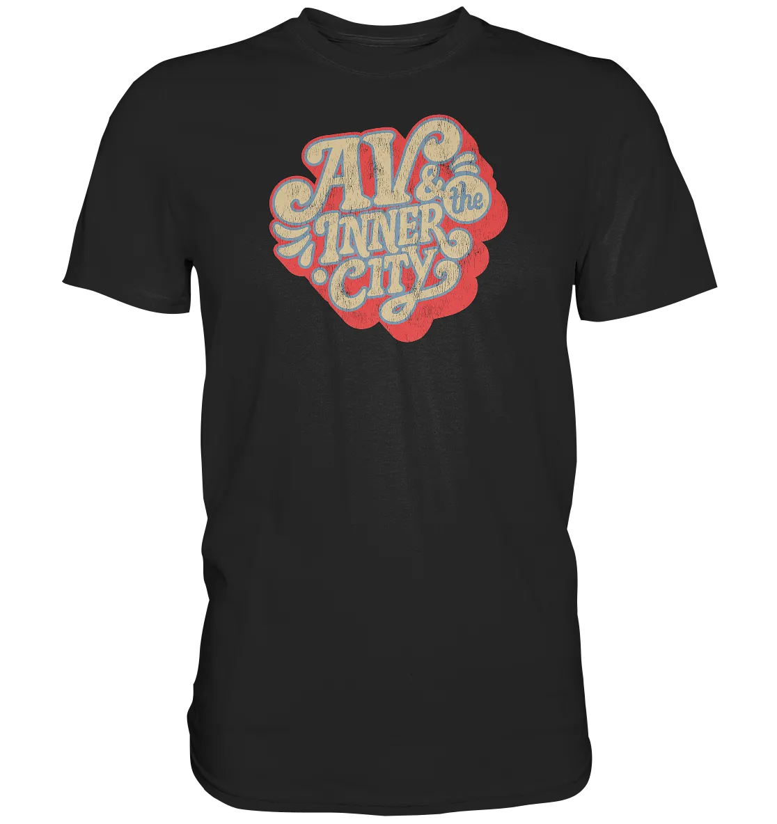 AV & the Inner City / Orange and Yellow Logo- Premium Shirt