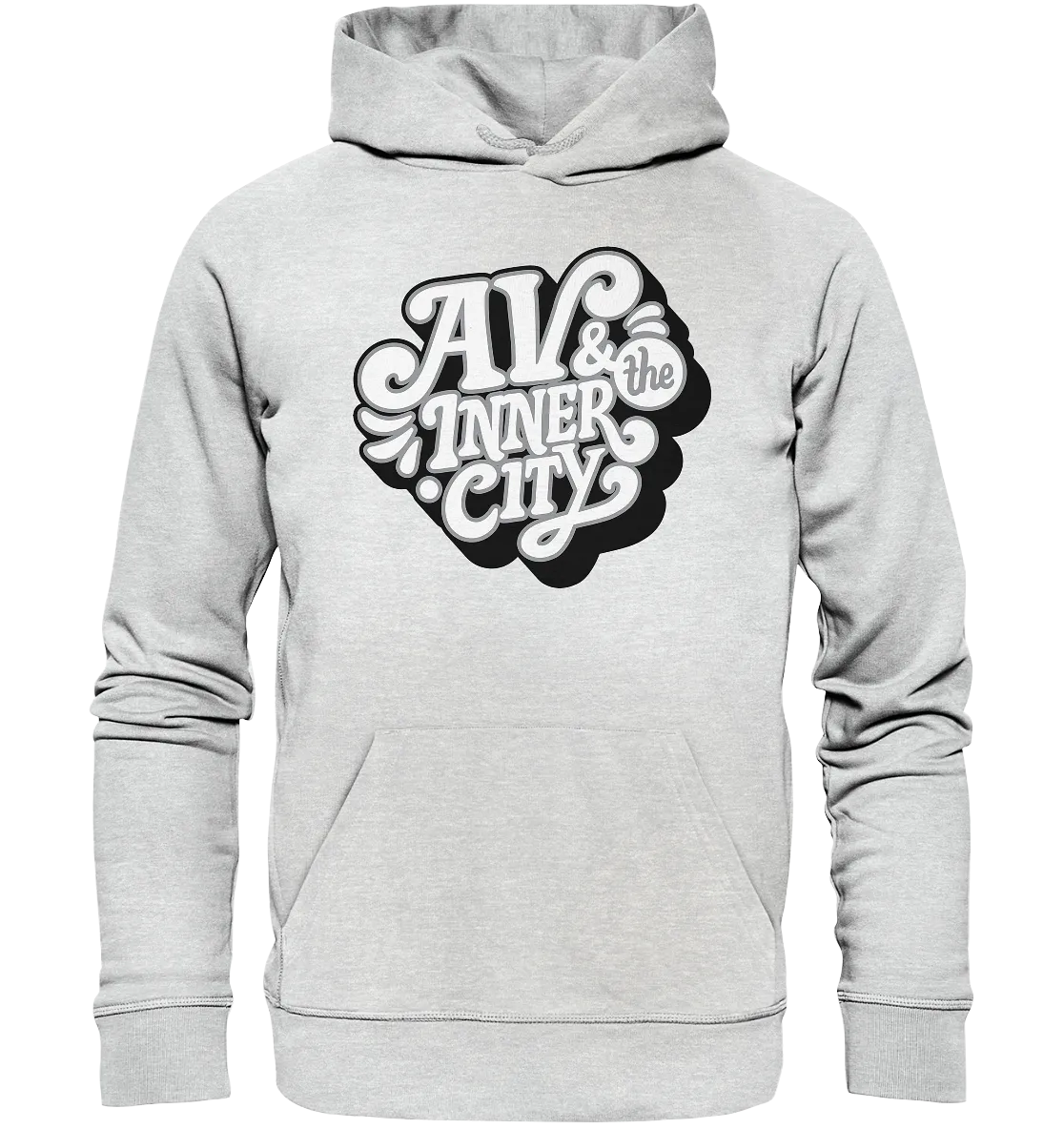 AV & the Inner City / Premium Hoodie with White and Black Logo