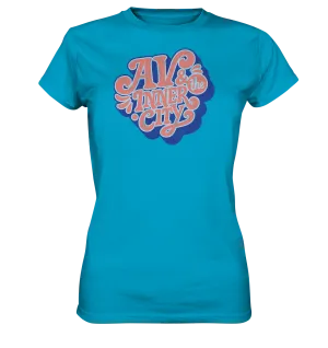 AV & the Inner City / Women's Premium Shirt with Orange and Blue Logo