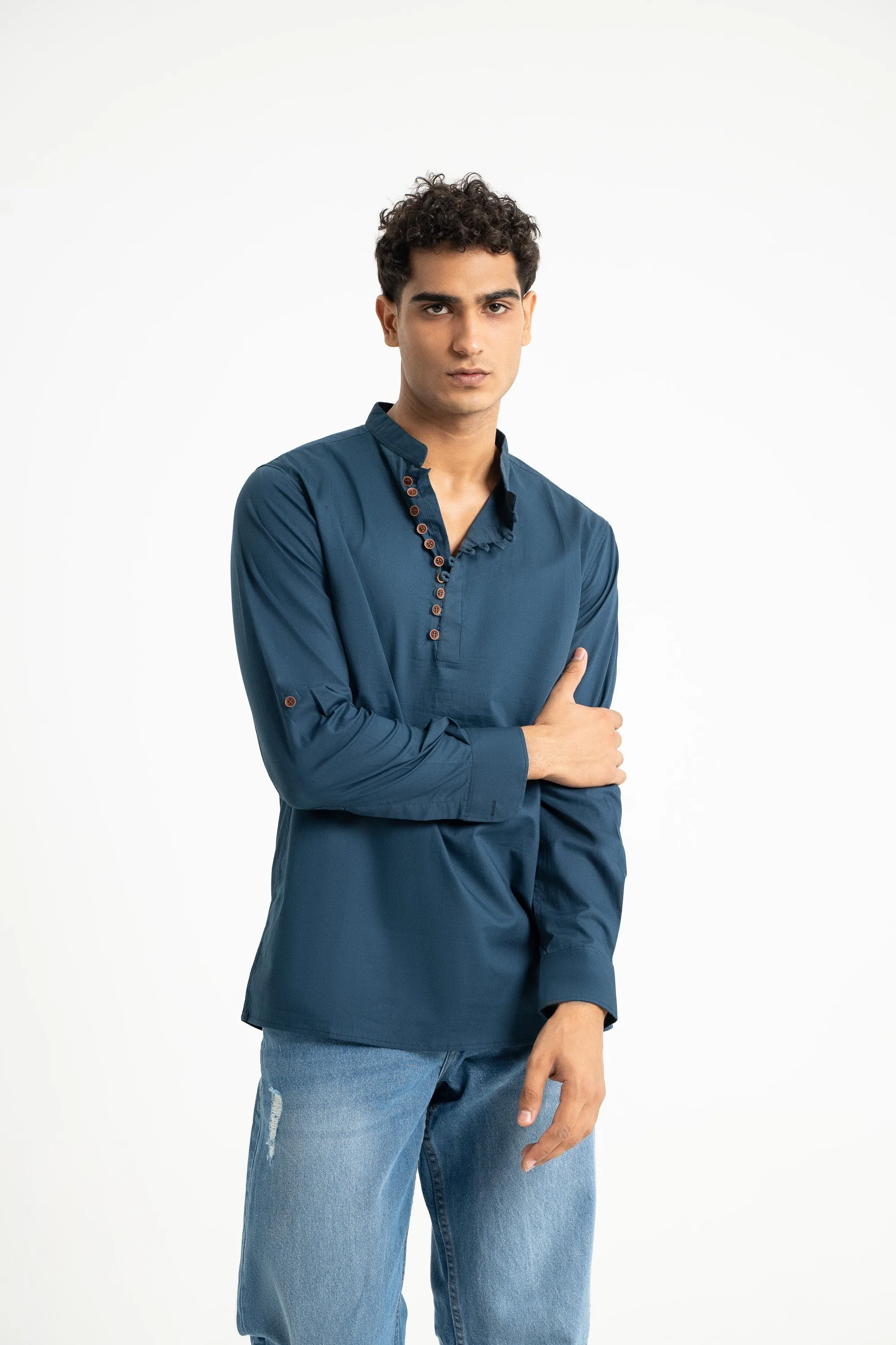Azure Breeze Casual Shirt