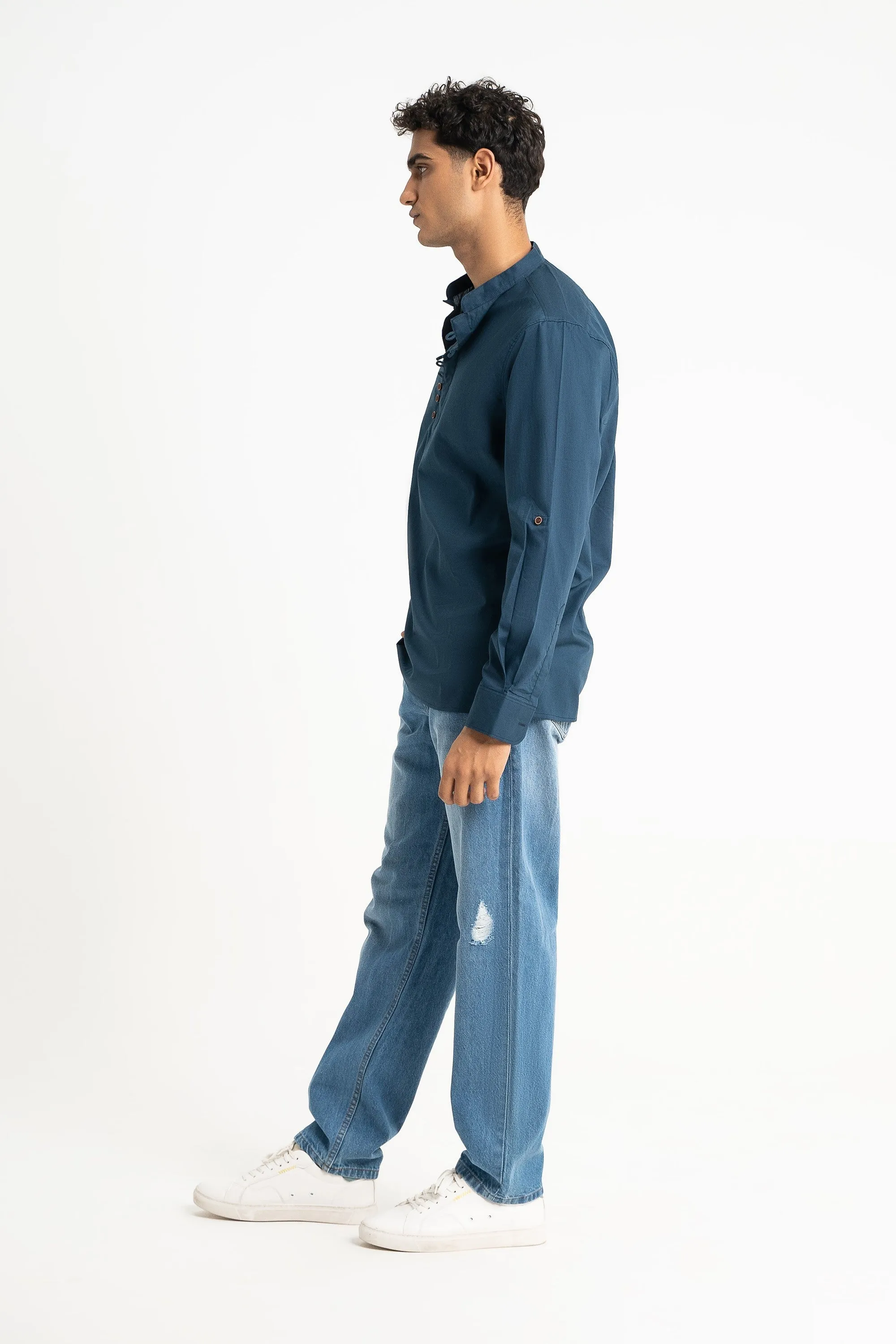 Azure Breeze Casual Shirt
