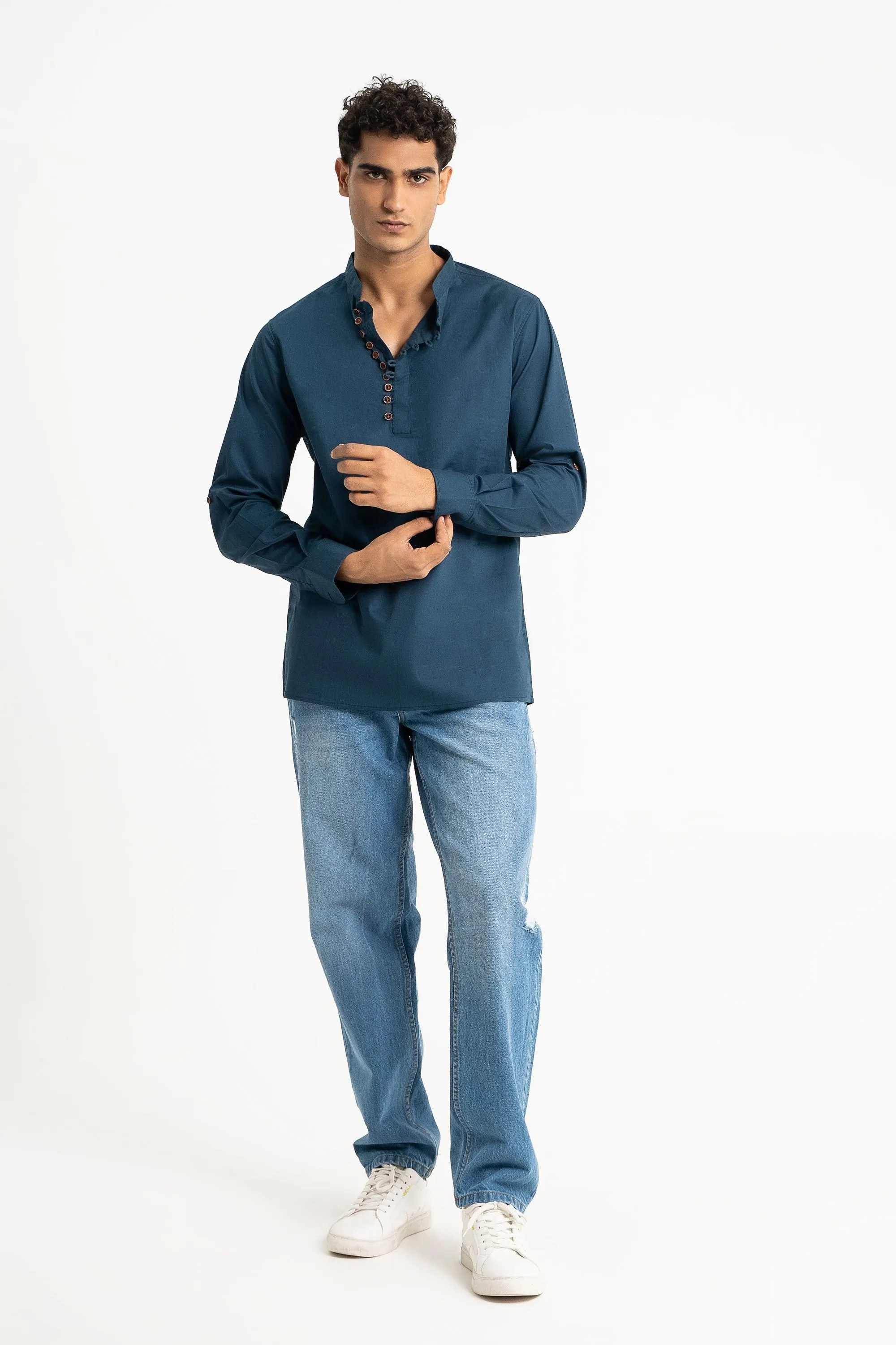 Azure Breeze Casual Shirt