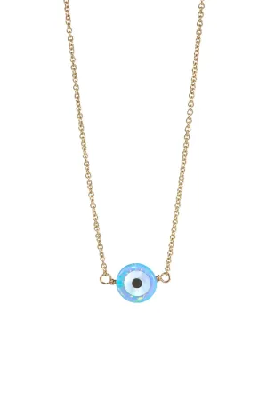 azure evil eye necklace - small pendant