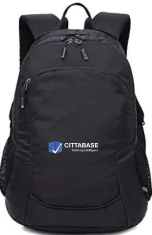 Backpack with Cittabase logo