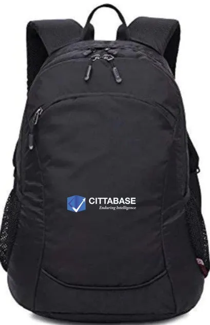 Backpack with Cittabase logo