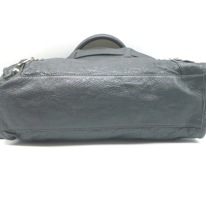 Balenciaga Giant 12 City Bag Dark Gray Leather Medium Tote