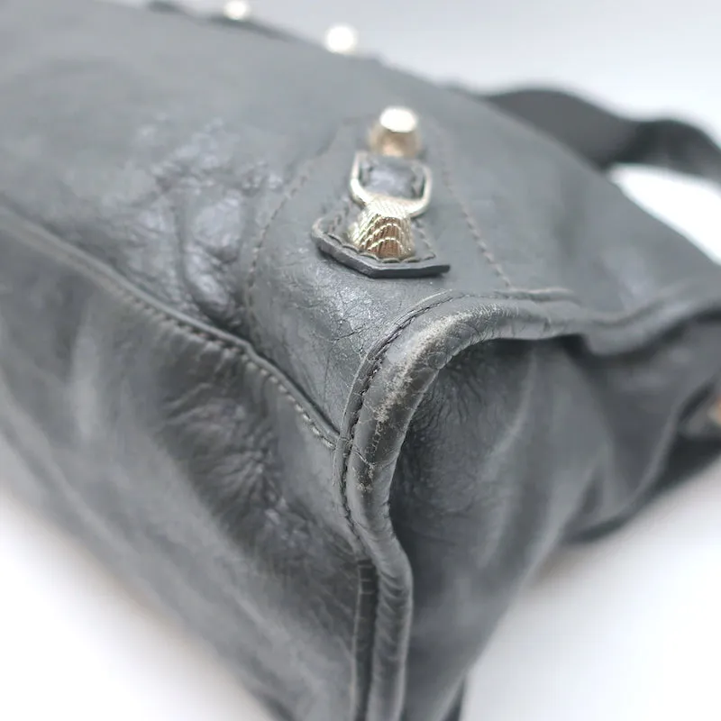 Balenciaga Giant 12 City Bag Dark Gray Leather Medium Tote