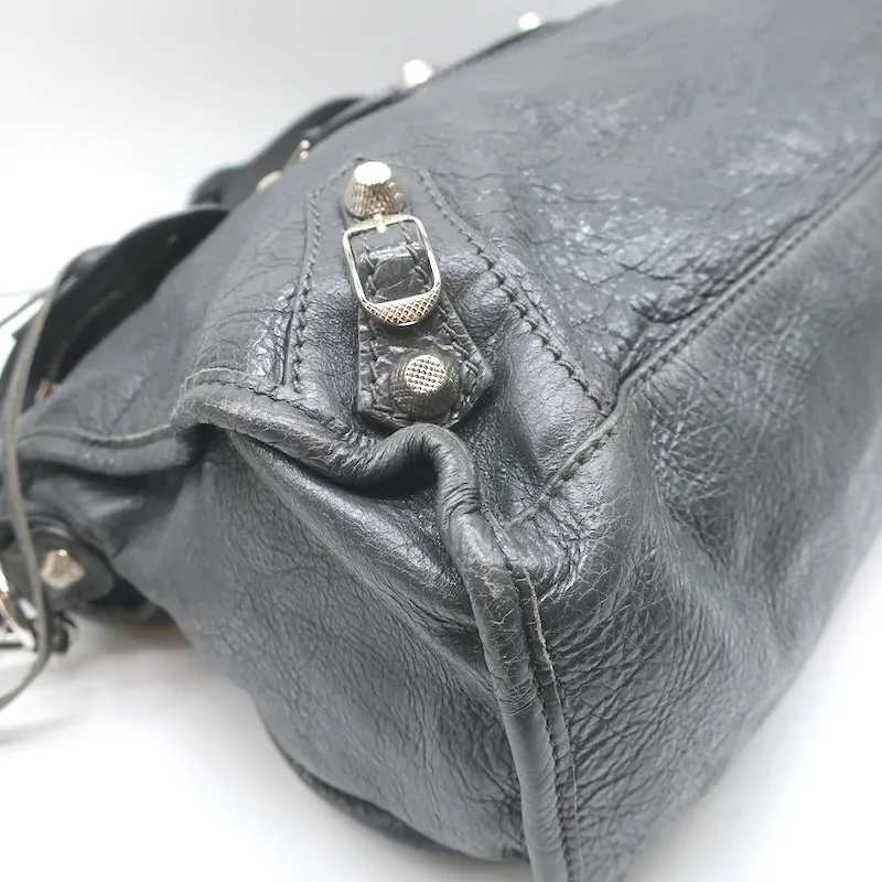 Balenciaga Giant 12 City Bag Dark Gray Leather Medium Tote