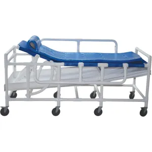 Bariatric Shower Gurney with Drain Pan and Hose Model 910-B by ConvaQuip