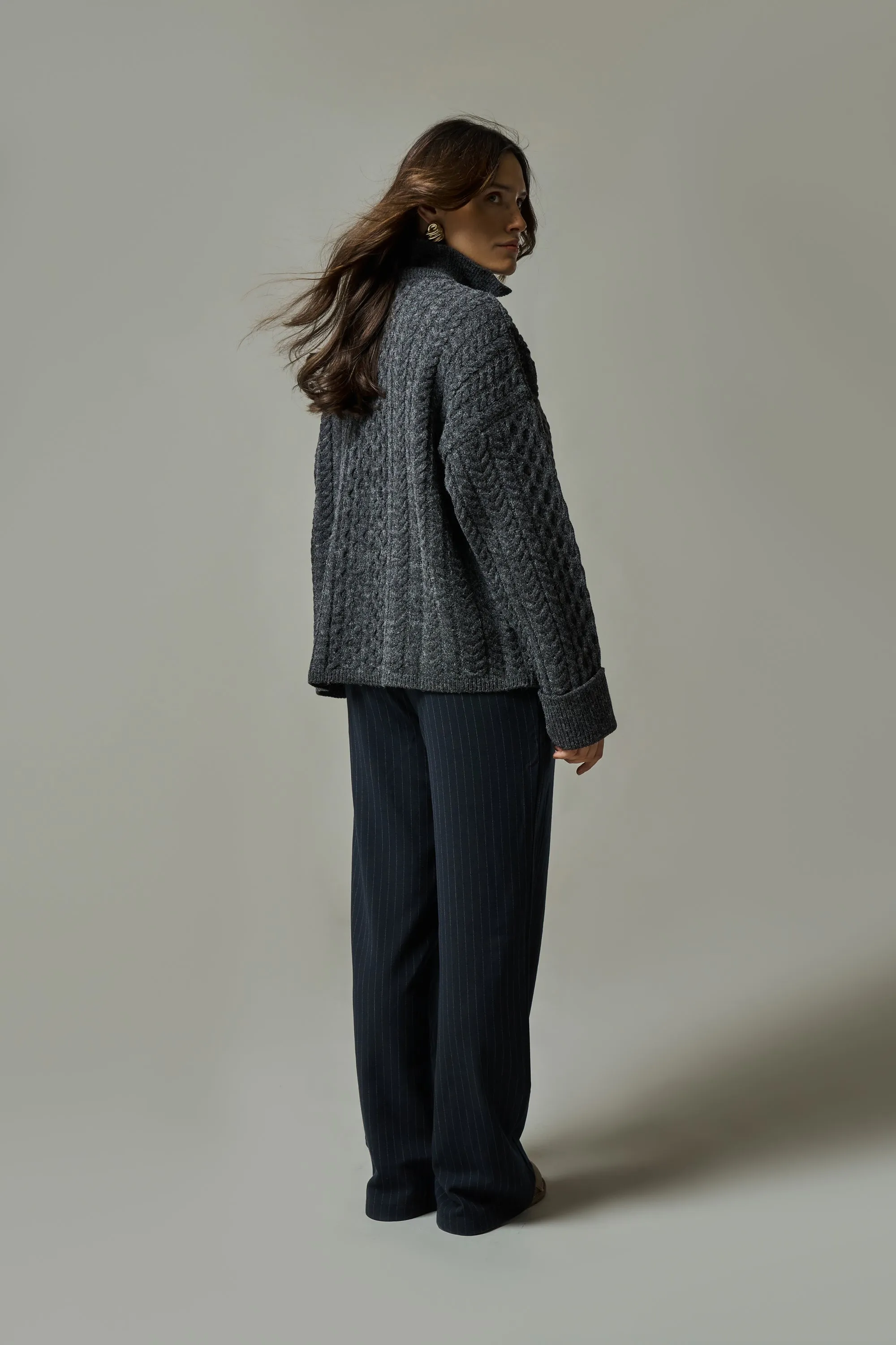 Barn Boxy Zip Knit Jacket