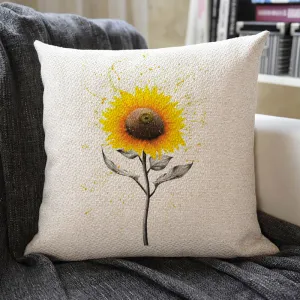 Beautiful Flowers Linen Pillowcase