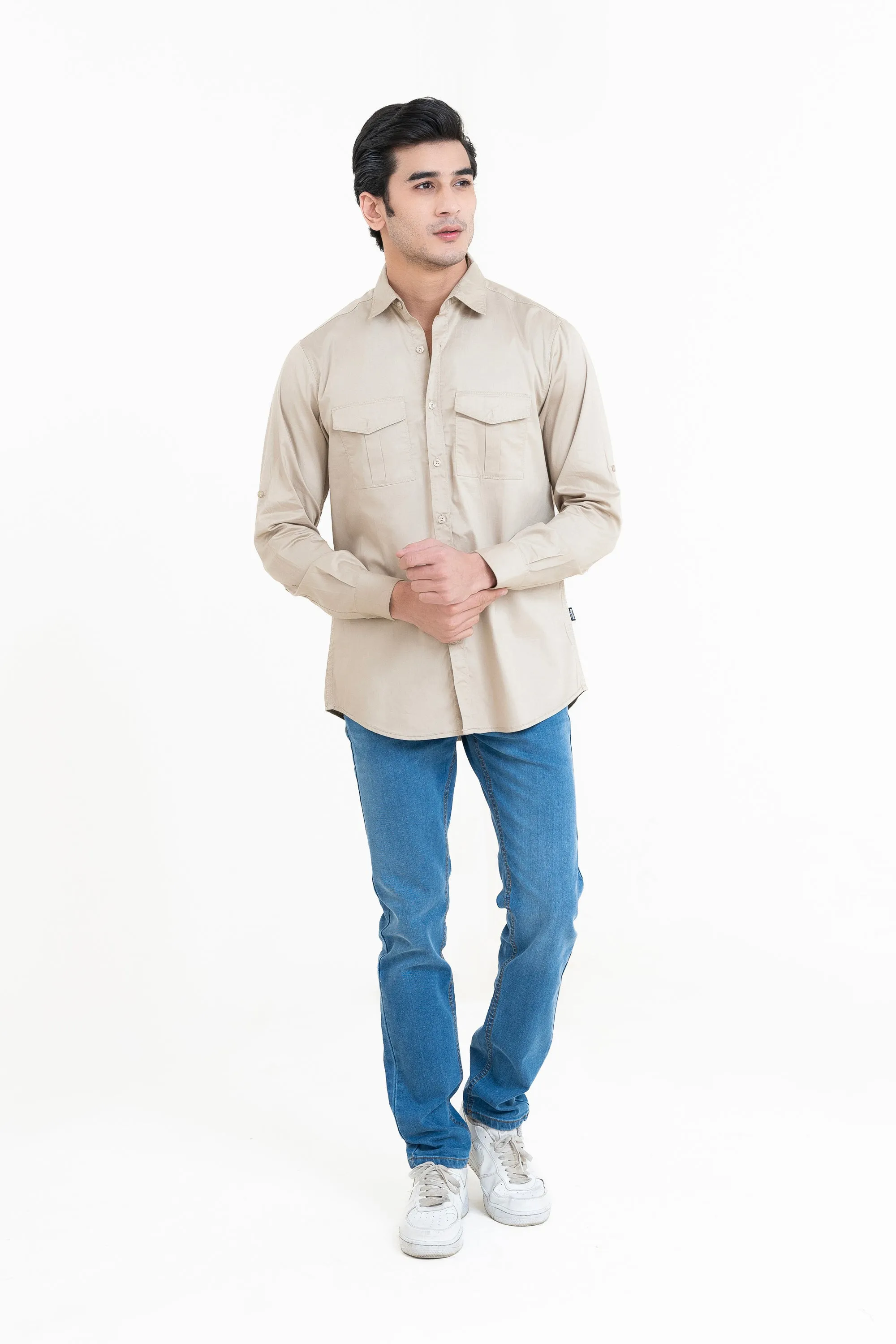 Beige Casual Shirt