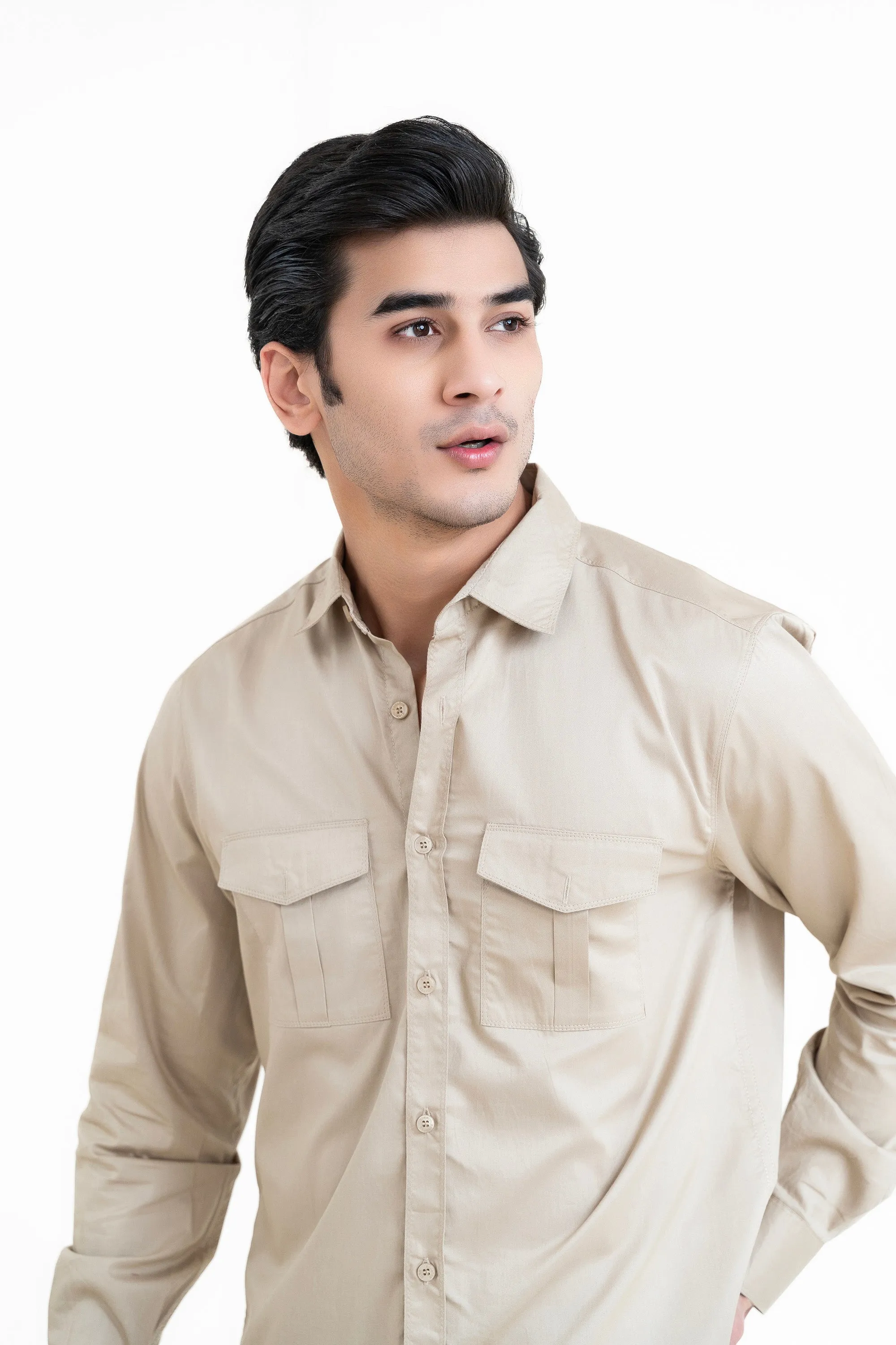 Beige Casual Shirt