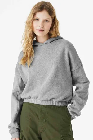 Bella Women's Sponge Fleece Cinched Bottom Hoodie