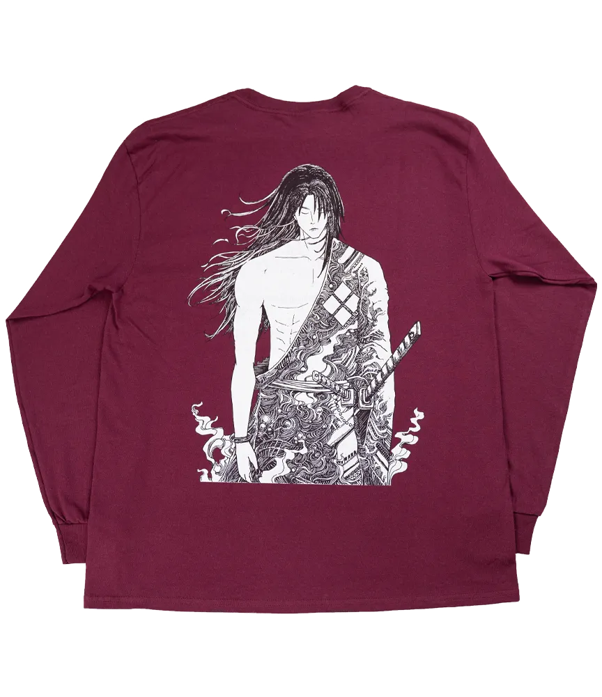 Benevolence Broken - Maroon Long-Sleeve Shirt