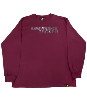 Benevolence Broken - Maroon Long-Sleeve Shirt