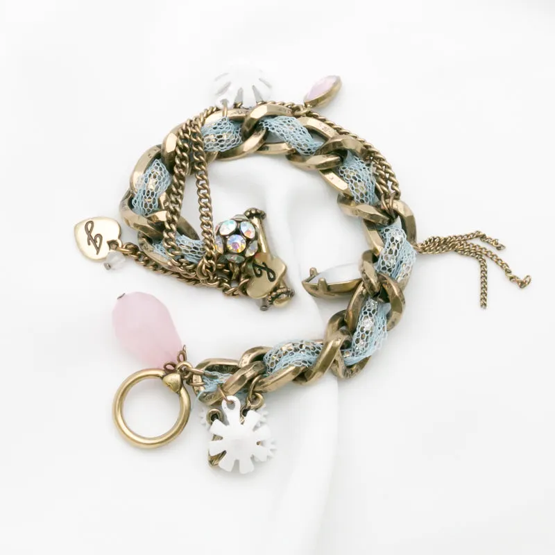 Betsey Johnson Ingenious Adorable Eye-catching Colorful Stones Bracelet