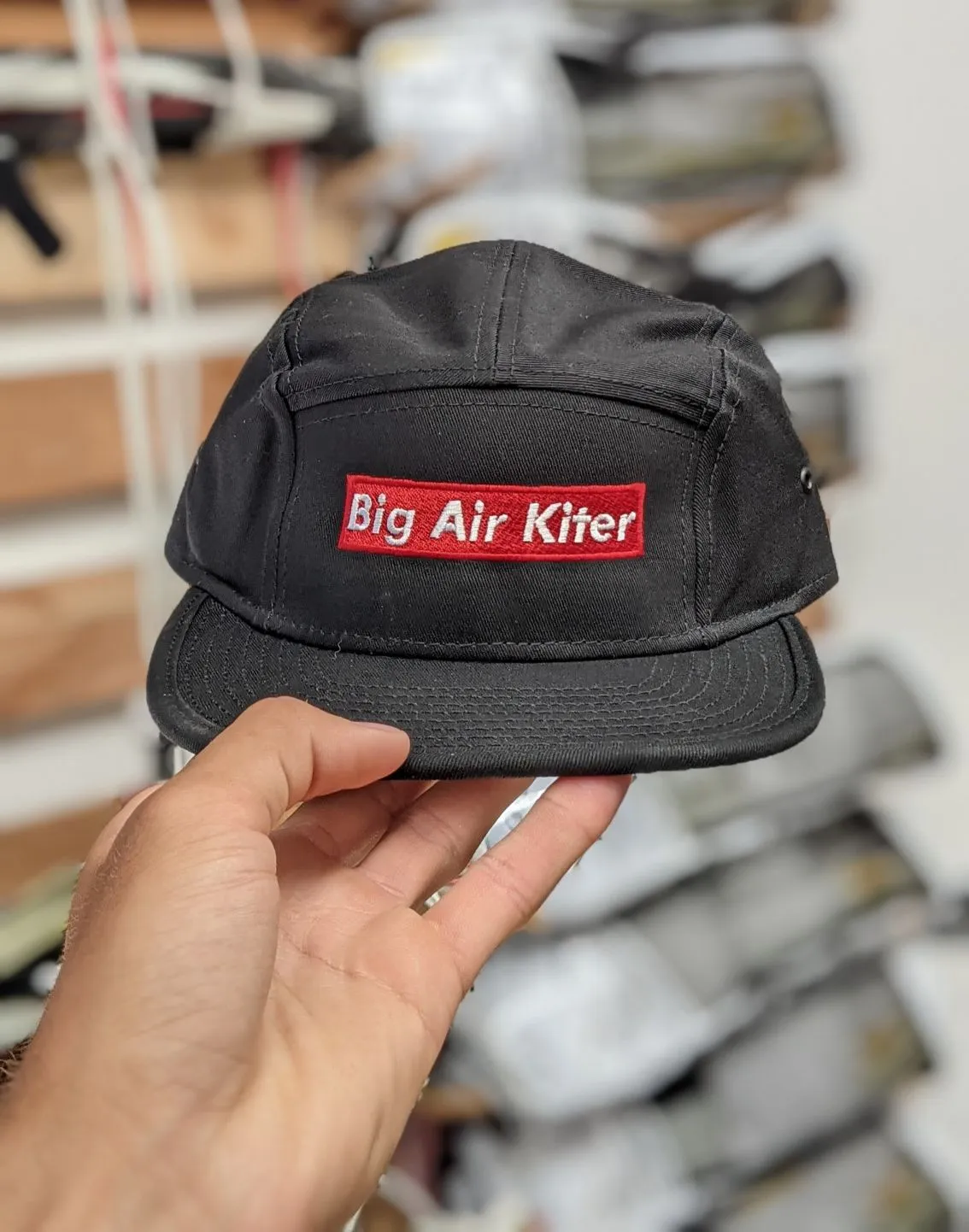 Big Air Kiter | 5 Panel Cap | Black