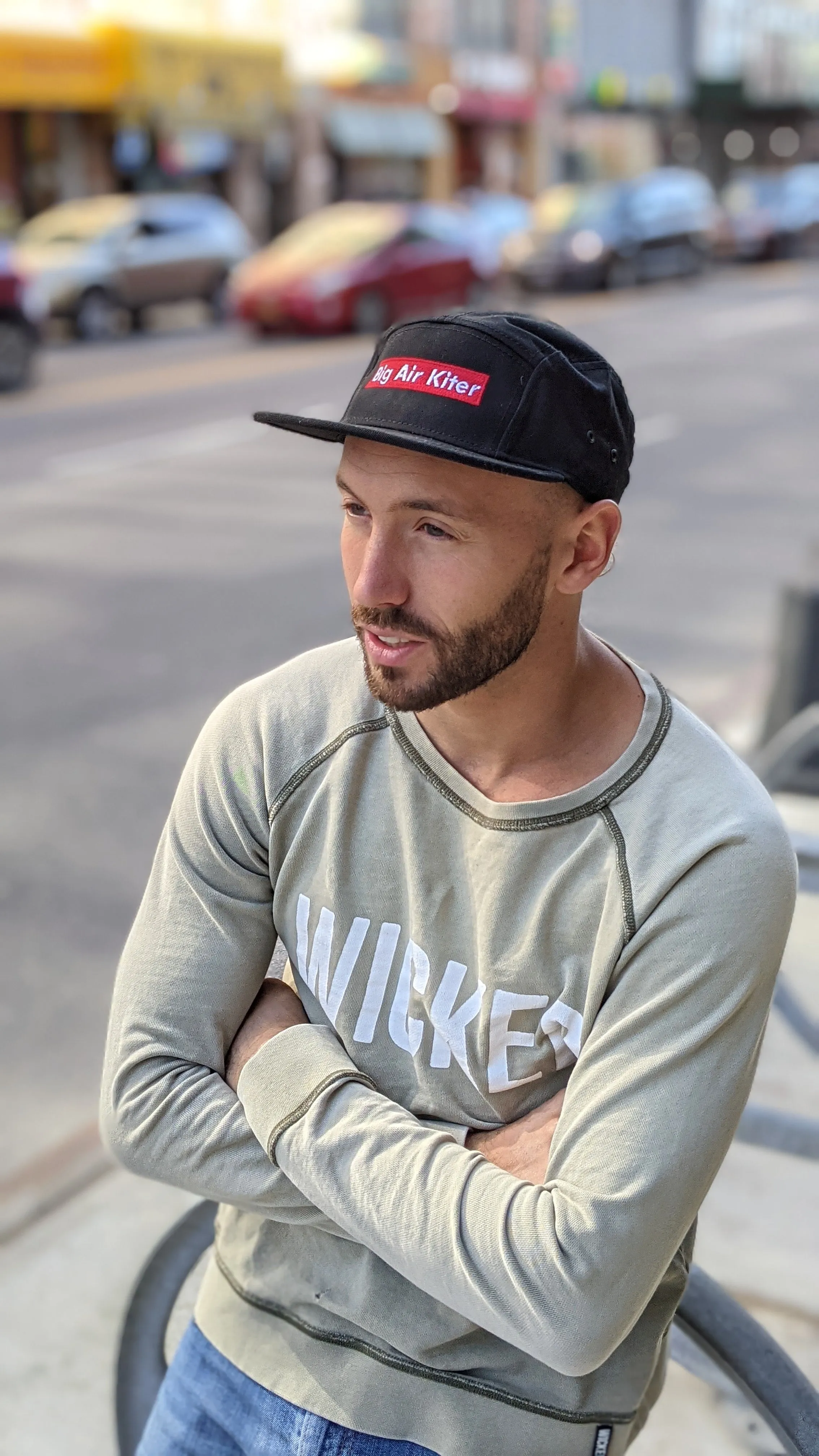 Big Air Kiter | 5 Panel Cap | Black