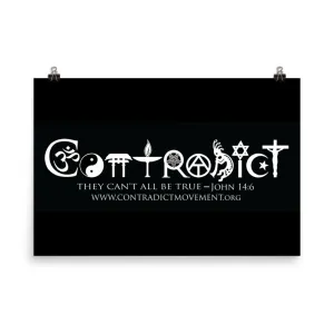 Black Contradict Poster (2' x 3')