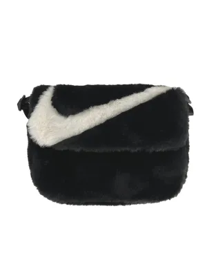 Black Faux Fur Crossbody Bag