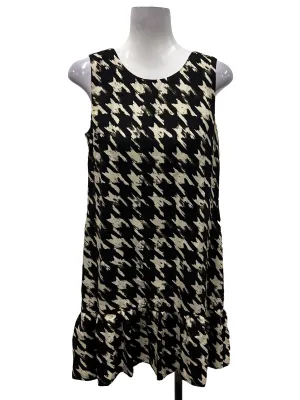 Black Printed Shift Dress