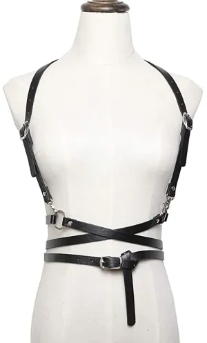 Black Wrap Around Waist Harness