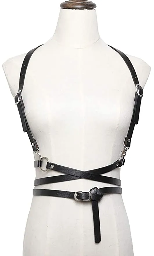 Black Wrap Around Waist Harness
