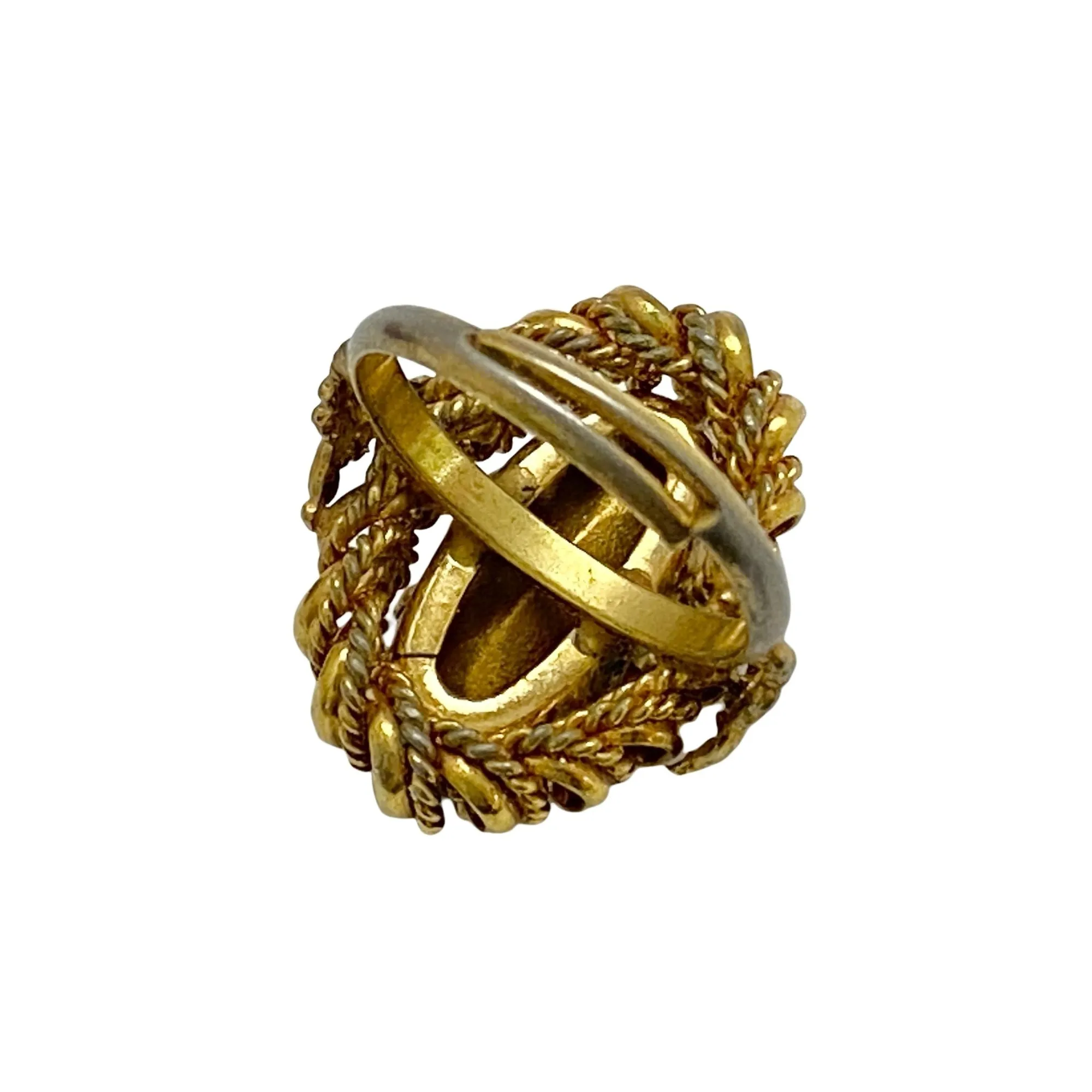 Blue Crystal Statement Ring