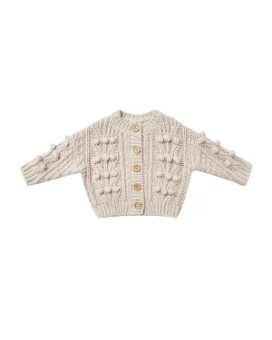 BOBBLE CARDIGAN - STONE