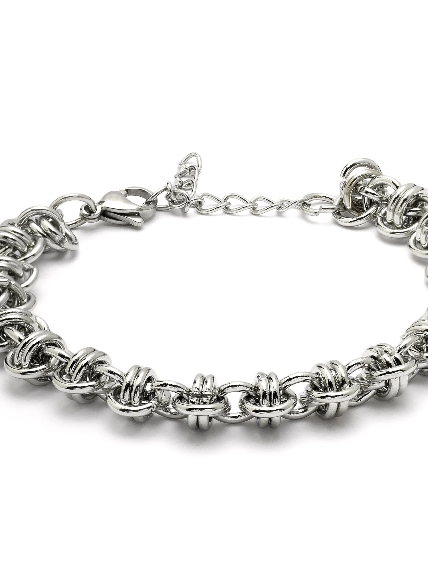 Bohey by KARATCART Men Leather Multistrand Wraparound Bracelet