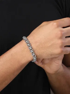 Bohey by KARATCART Men Leather Multistrand Wraparound Bracelet