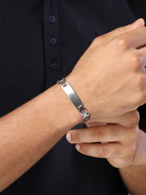 Bohey by KARATCART Men Silver Plated Link Bracelet