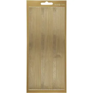 Borders Gold 10 x 23 cm Self-Adhesive Foil Stickers