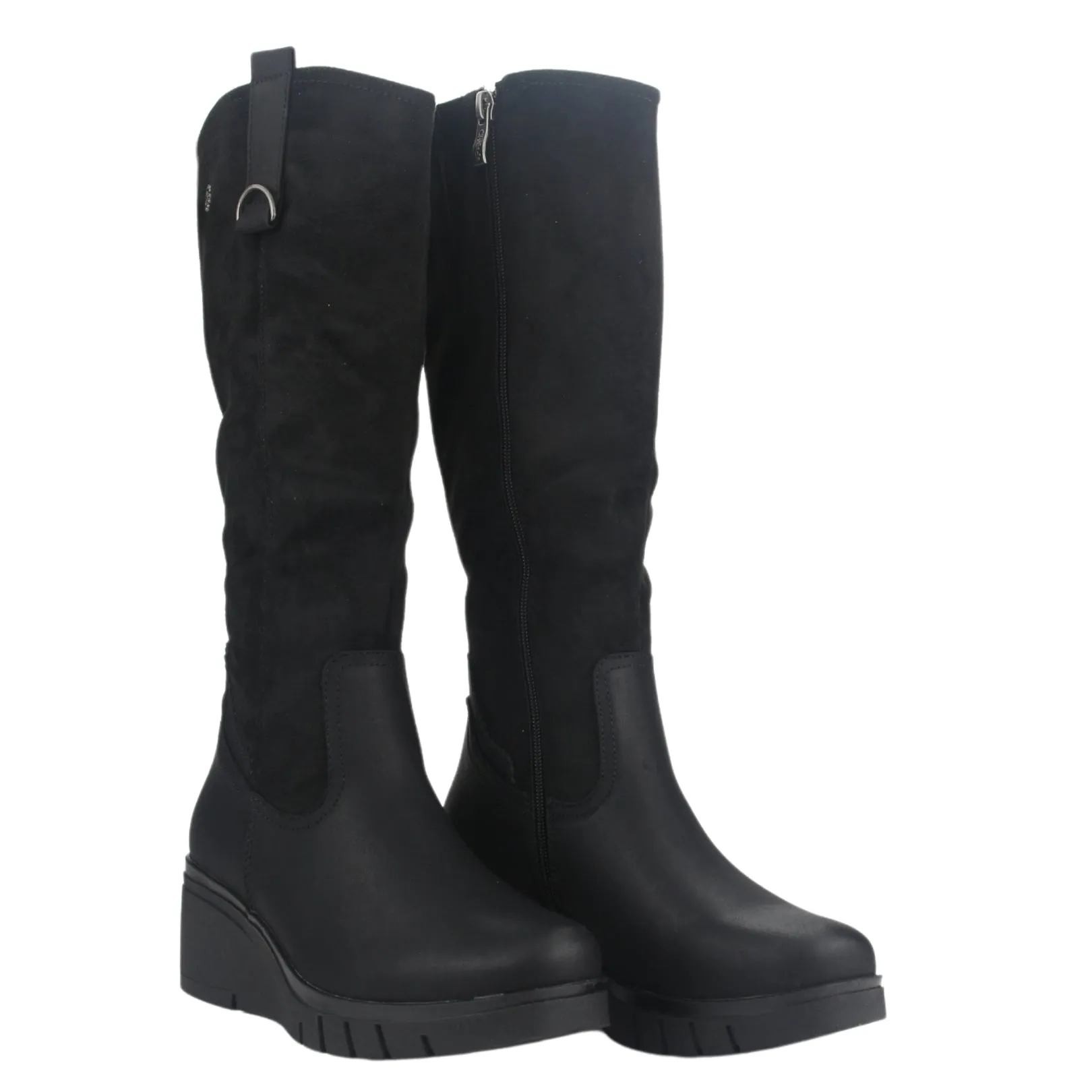 Botin Chalada Mujer Wedgenew-3 Negro Casual