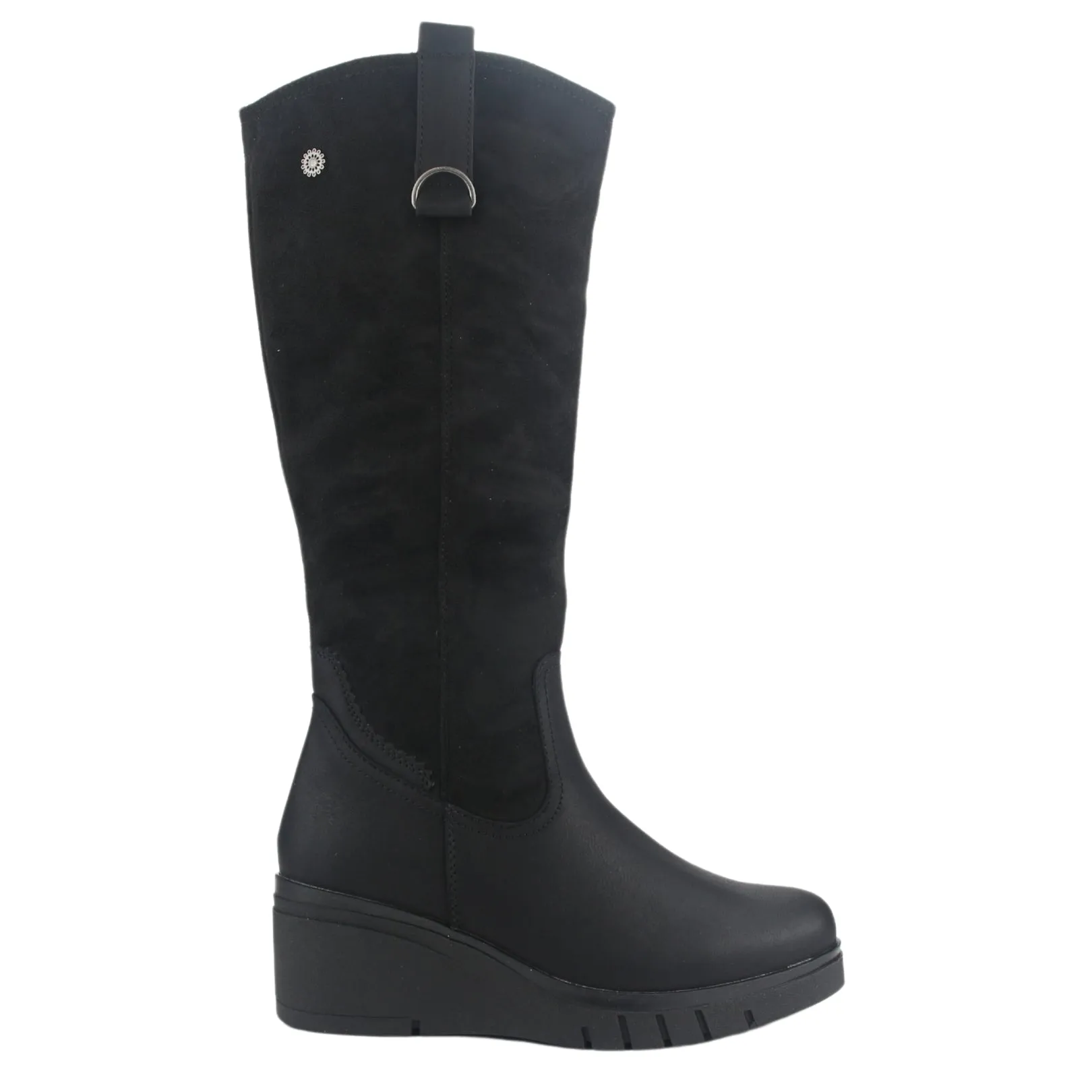 Botin Chalada Mujer Wedgenew-3 Negro Casual