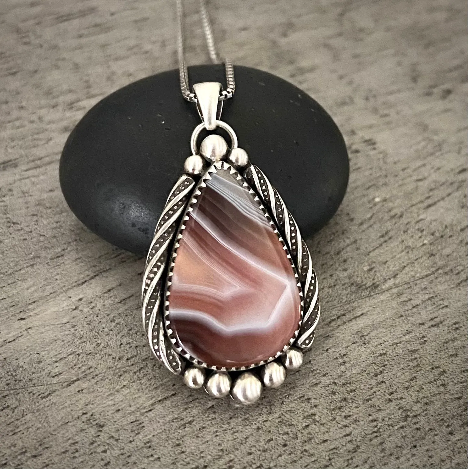 Botswana Agate Pendant