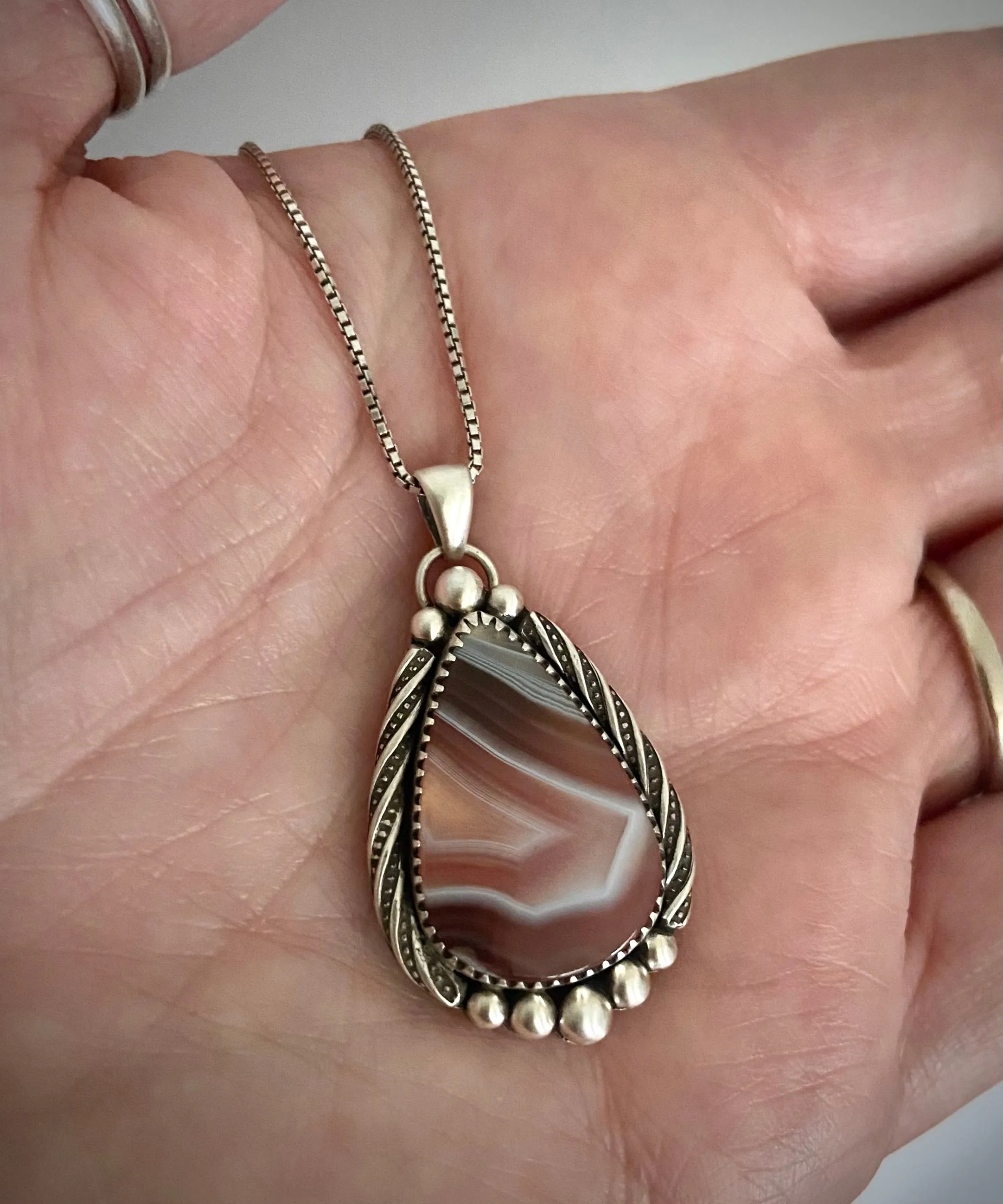 Botswana Agate Pendant