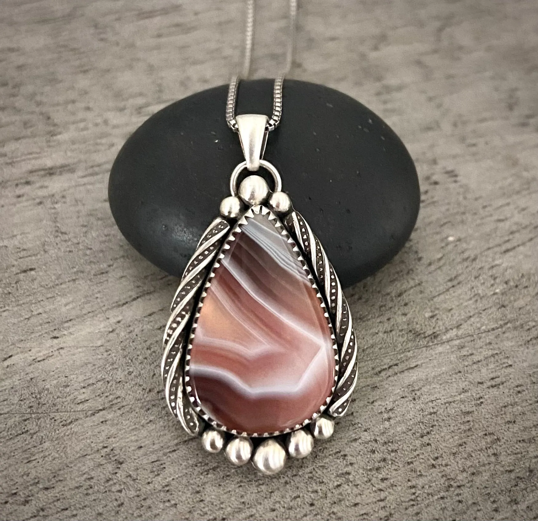 Botswana Agate Pendant