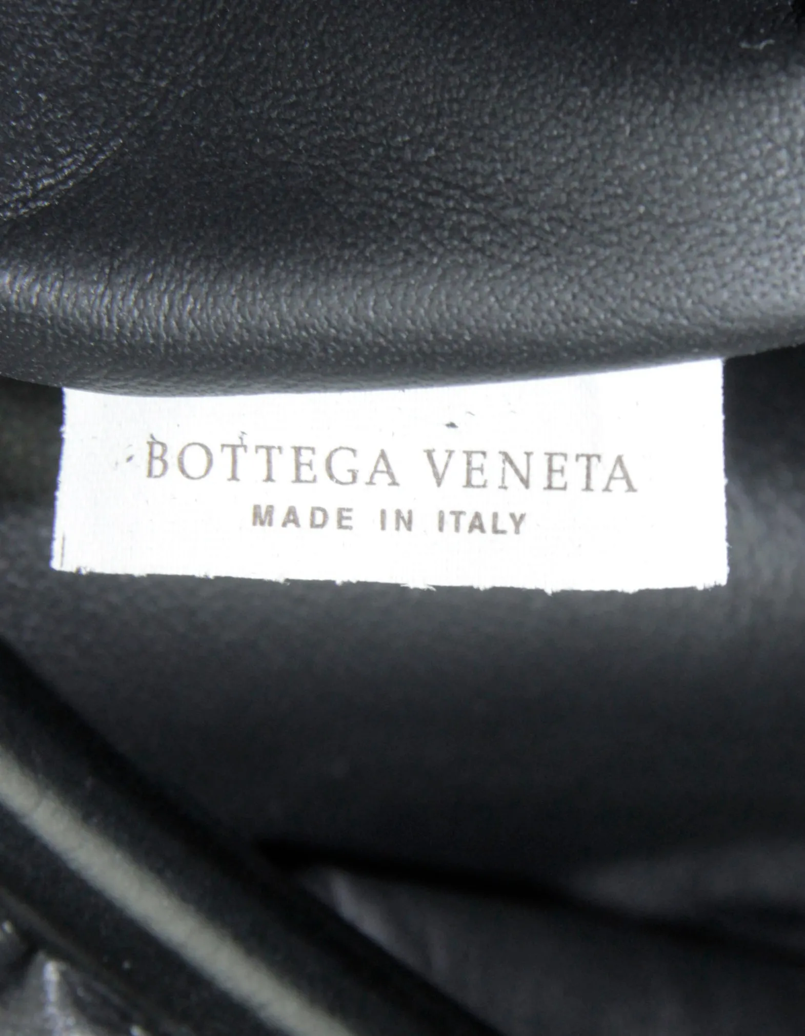 Bottega Veneta Black Intrecciato Leather The Pouch Clutch Bag