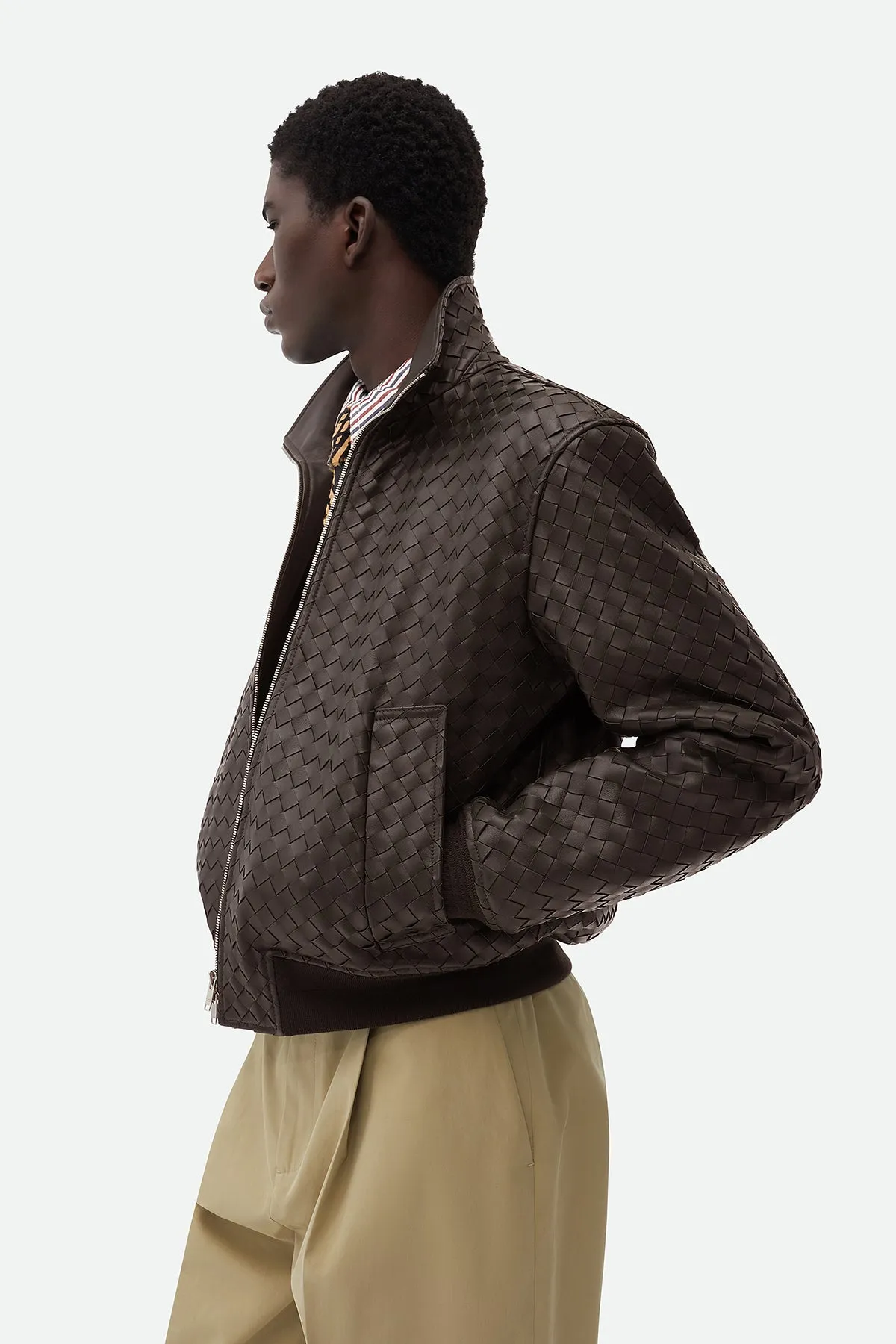 BOTTEGA VENETA | INTRECCIATO LEATHER BLOUSON