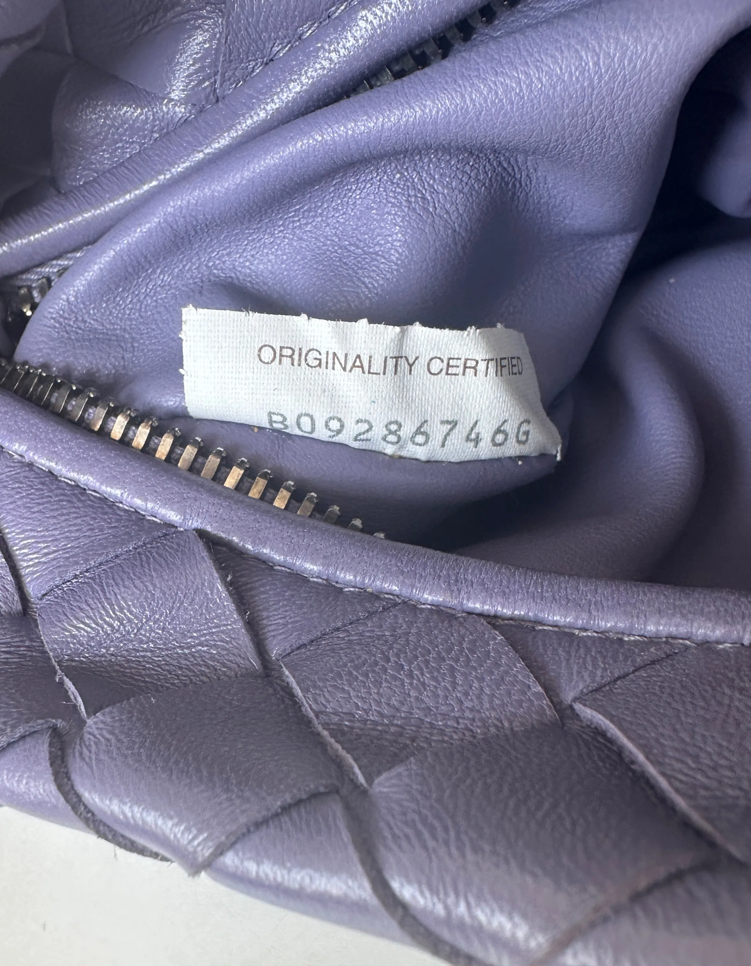 Bottega Veneta Lavender Leather Mini Jodie Hobo Bag