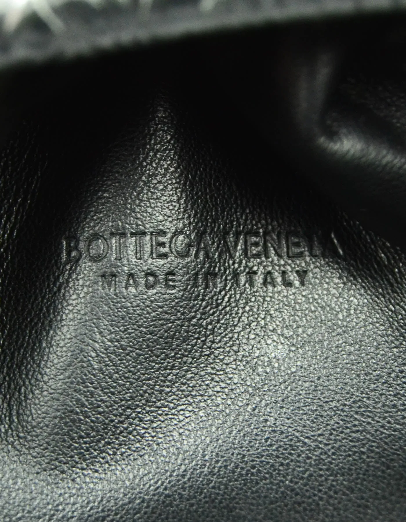Bottega Veneta Silver Metallic Bark Embossed Mini Pouch Crossbody Bag