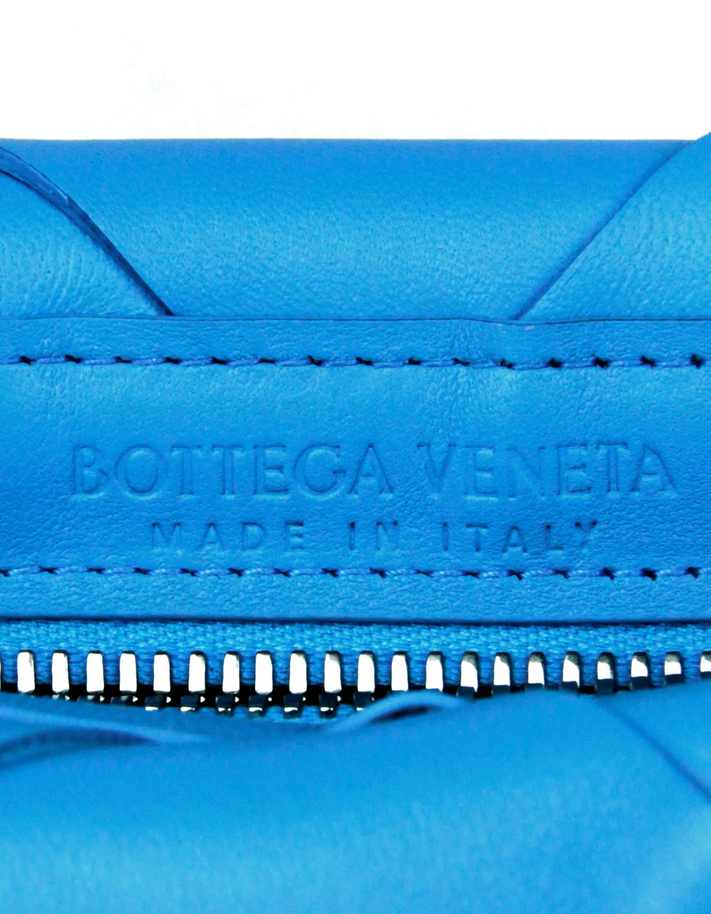 Bottega Veneta Swimming Pool Blue Nappa Maxi Blown Up Pouch Clutch Bag